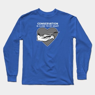 Stingray Conservation Heart Long Sleeve T-Shirt